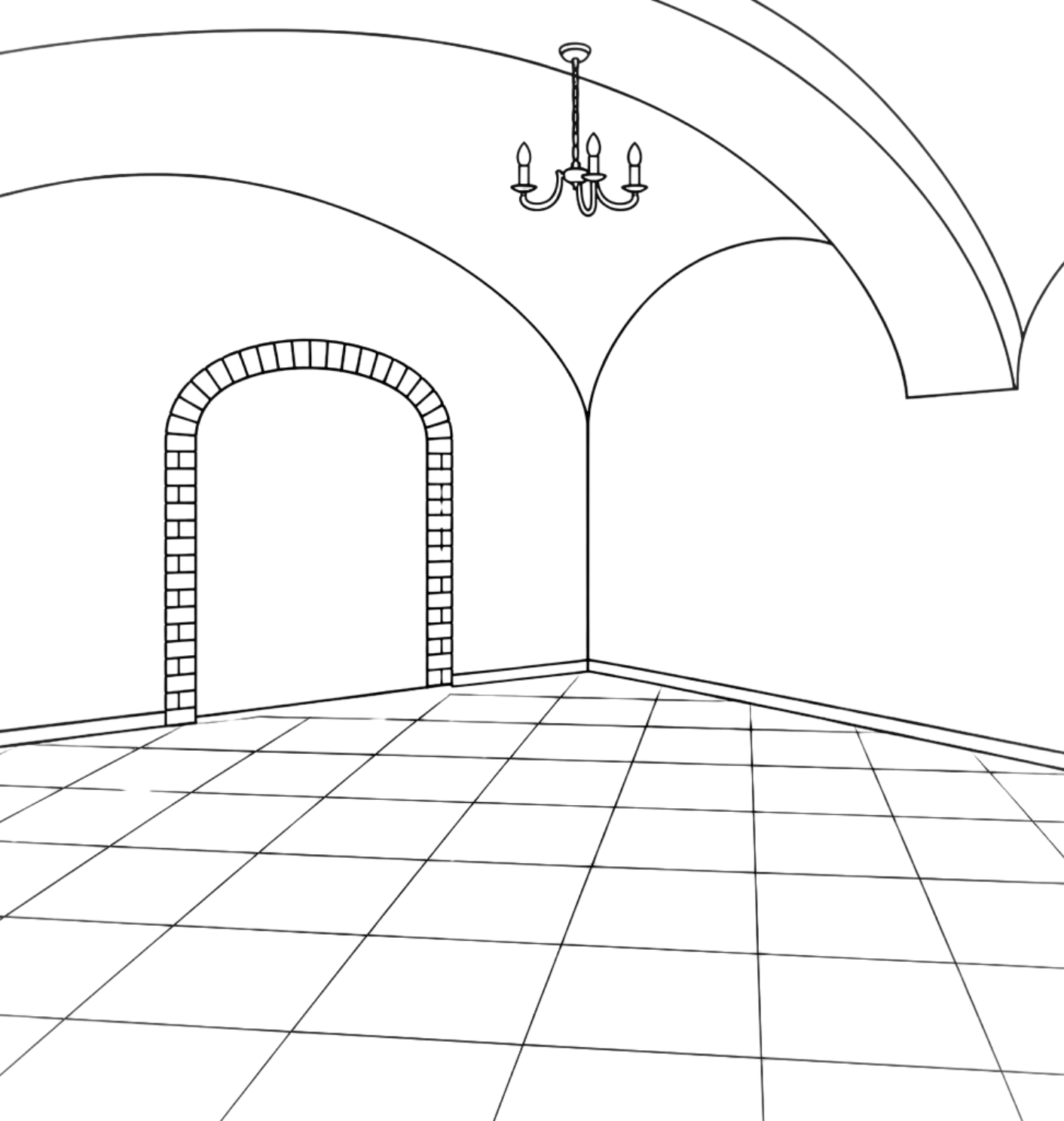 Hub Creative Space Line Art
