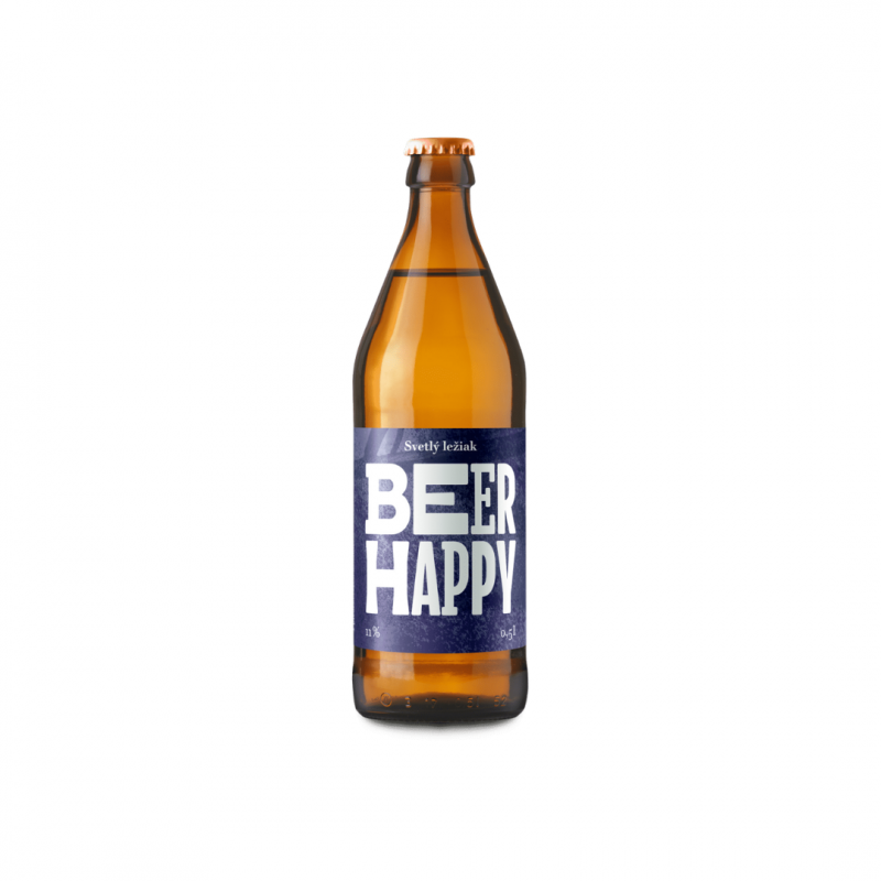 Beer Happy 11°, ležiak svetlý 0,5l