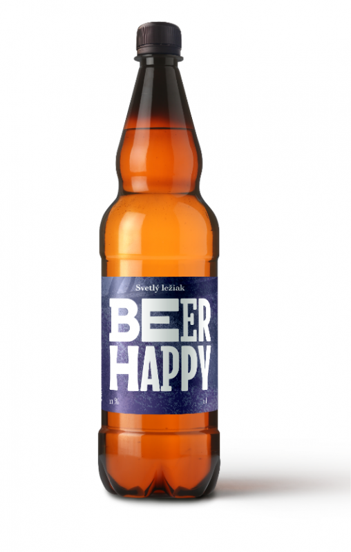 Beer Happy 11°, ležiak svetlý 1l