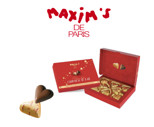 Maxim's srdiečka - čokoládové cukríky, 45g