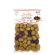 Olivy MIX zelen a ierne KALAMATA vkkum 250g