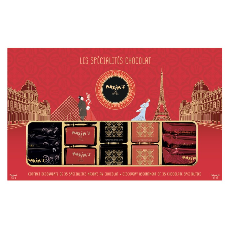 Maxim's sada Discovery-čokoládové špeciality, červená krabička 193g